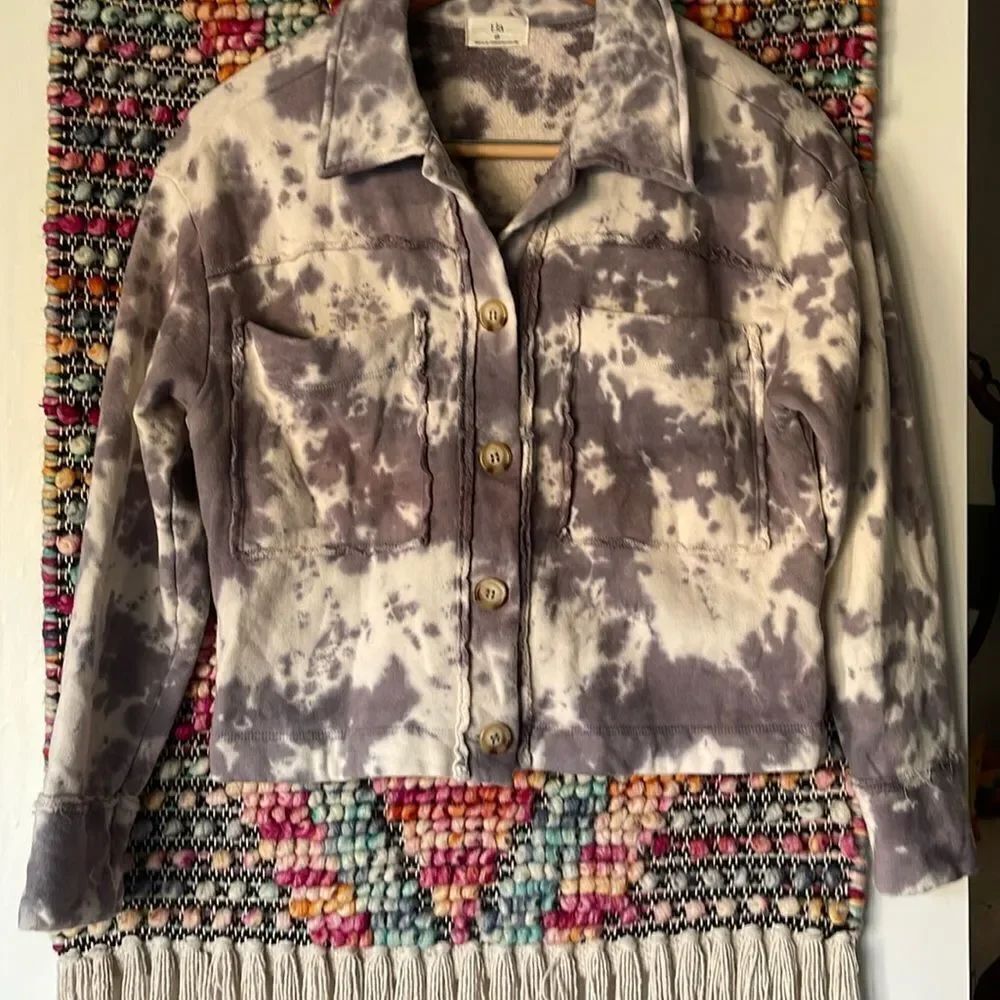 Oh so soft T La cropped jacket.